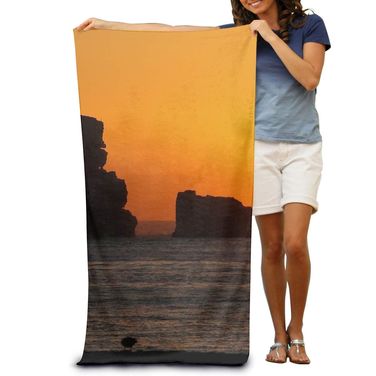 Ewtretr Bath Towels Sunrise 32"x51" Premium Towel Blanket Super Soft Absorbency