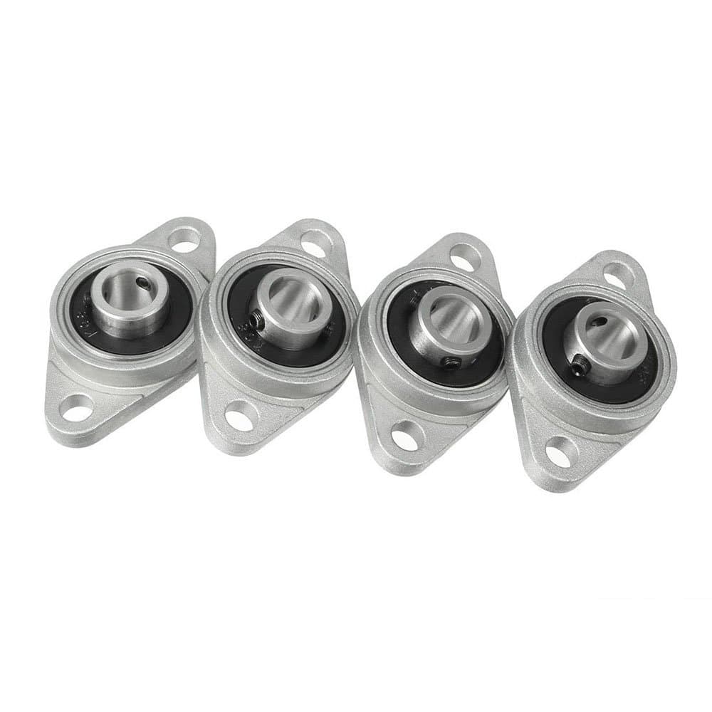 Sumje KFL08 8mm Zinc-Aluminum Alloy Self-aligning Flange Pillow Block Bearing (Pack of 4pcs)