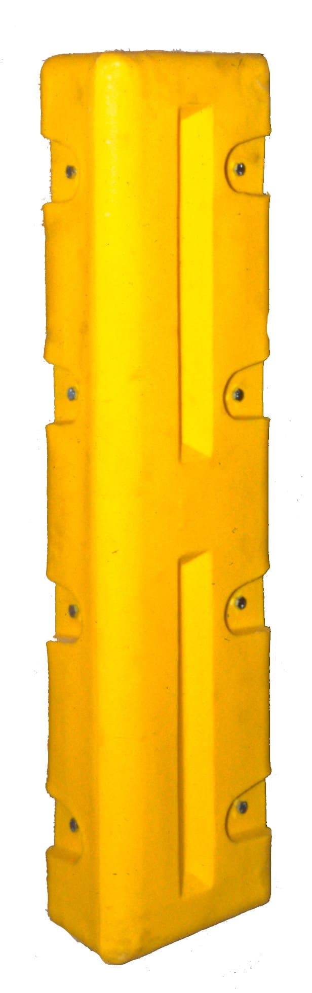 Dixie Poly BCP Polyethylene Corner Protector, 10" Outside Diameter, 40.5" Height, 6.5" Depth, 2.25" Thick (Pack of 2)