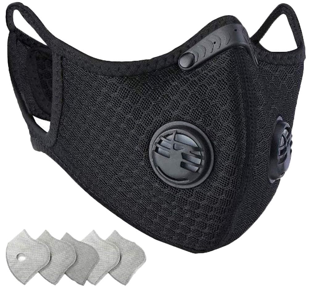 OWSEN Dustproof Anti Pollution Face Mask Mask with 15 Extra Carbon N99 Filters 2 Valves for Soldering | Face Mask | Cap | Hat | Bike | Ski | Hard Hat Helmets | Multifunctional Mouth Mask