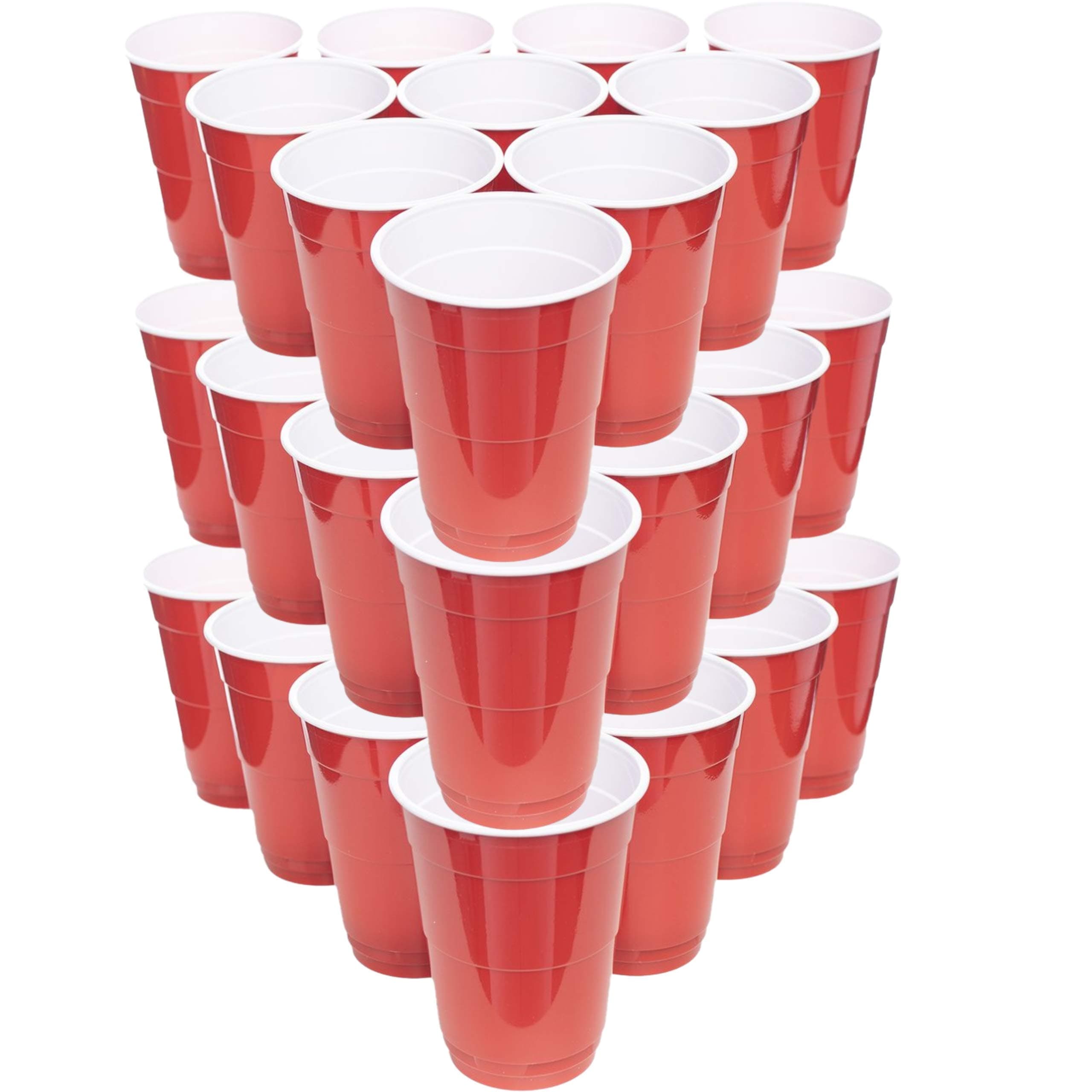 Case of 1000 - ORIGINAL American RED Solo Party Cups (16oz / 473ml) | Red Cups, Plastic Party Cups, Beer Pong Cups, American Beer Cups, Cold Drink Cups, Disposable Cups from AmericanPartyCups