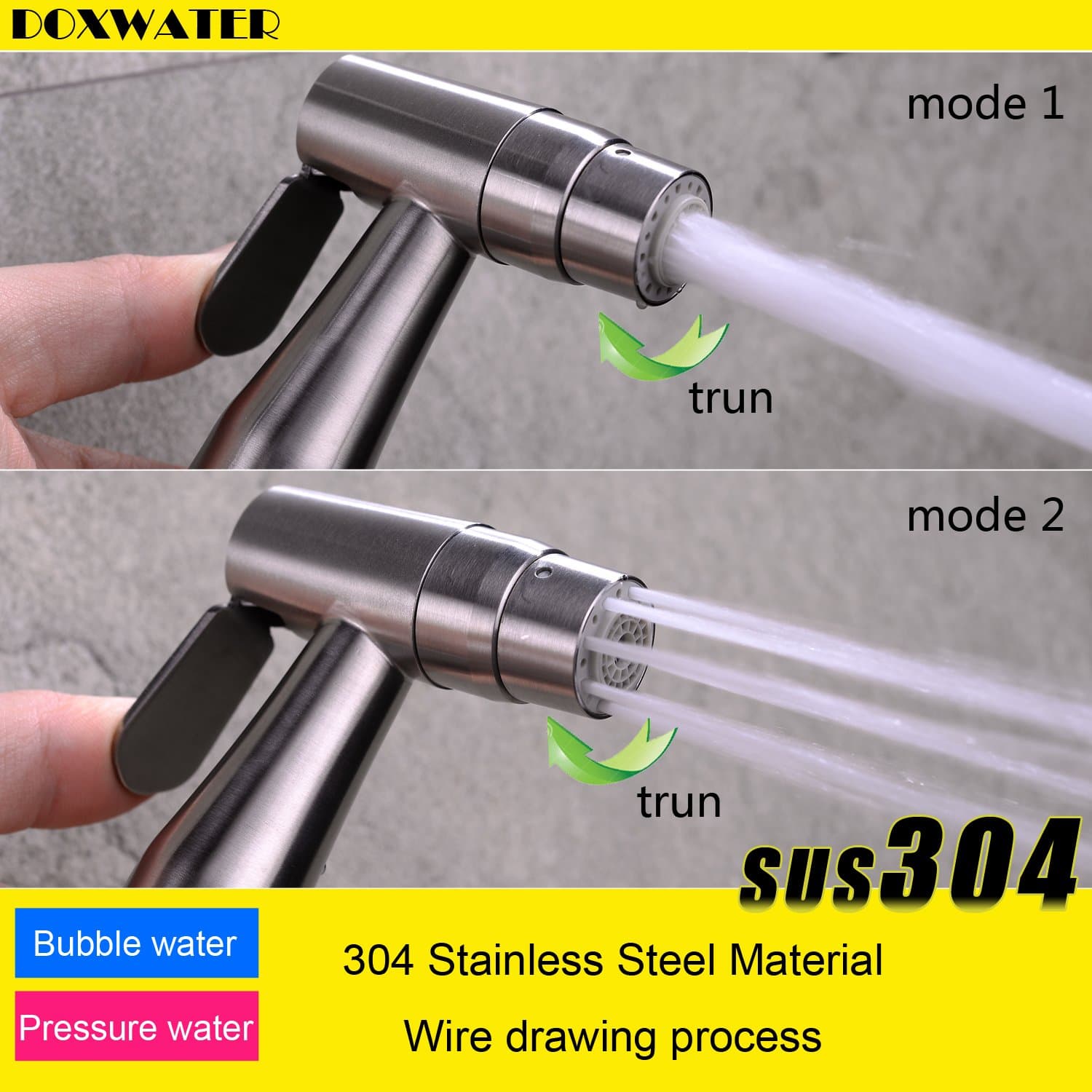 Doxwater® PL010-5 Diaper / Bidet Sprayer Complete Set - 5 Year Warrantee