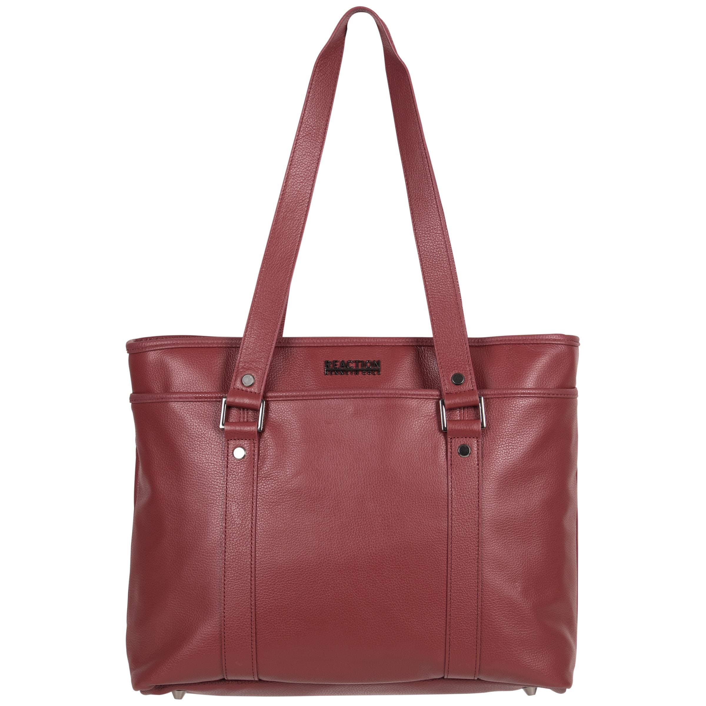 Women's Downtown Darling Leather Single Compartment 16" Laptop Tote, Red