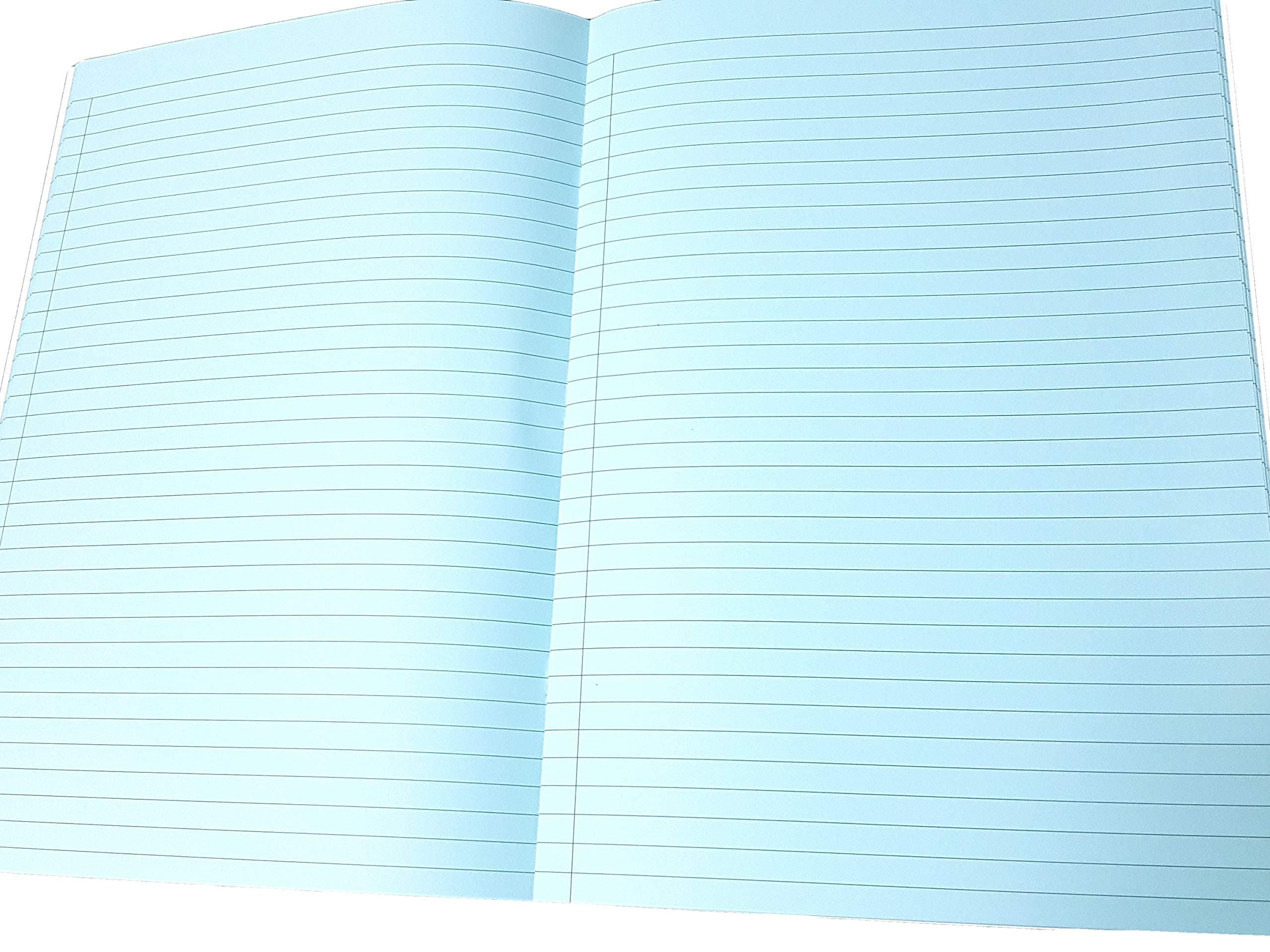 Blue Tinted Paper Exercise Notebooks Dyslexia Irlen Visual Processing Pack 5
