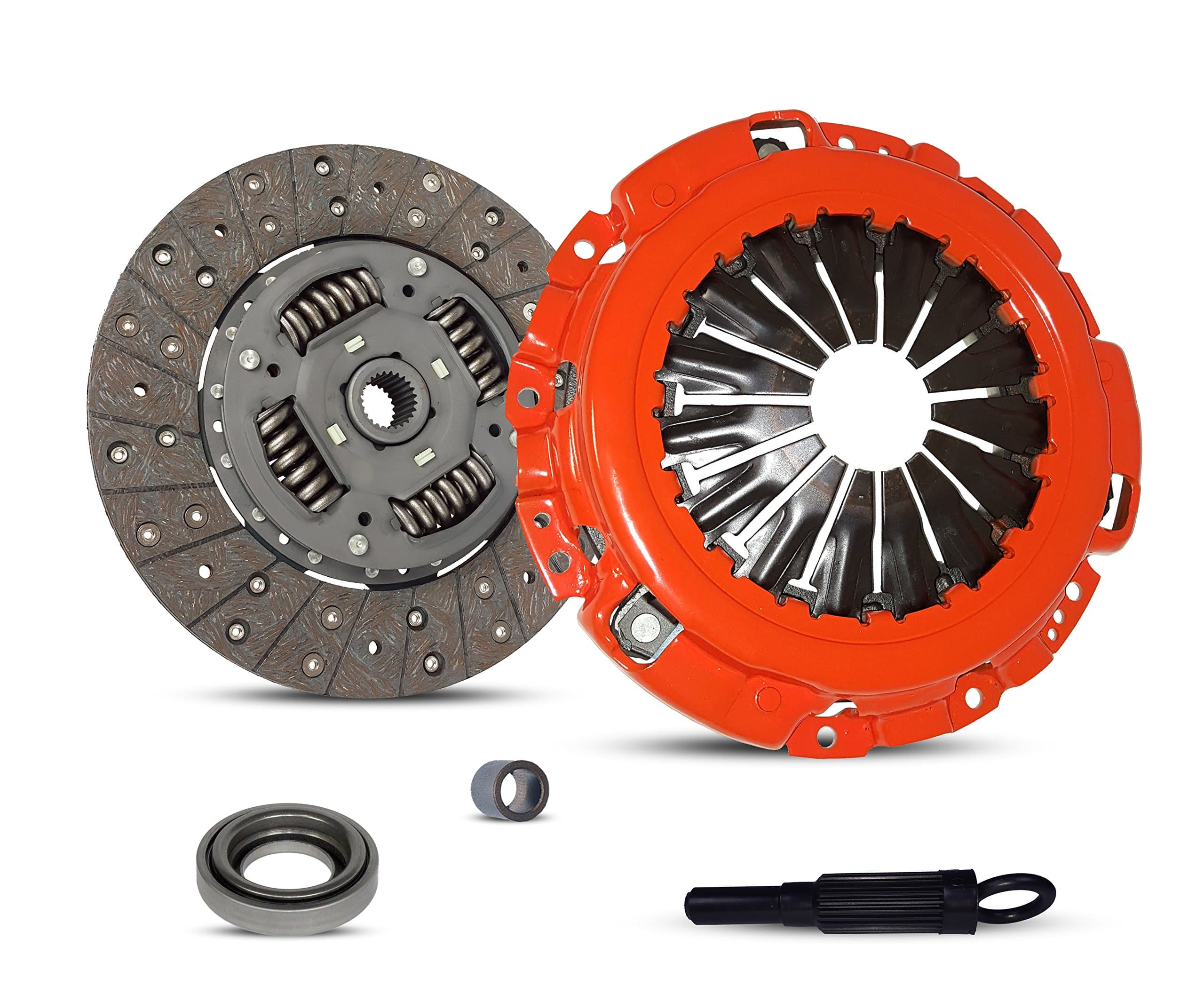 Clutch Kit Compatible With Frontier Xterra Sc Sve Se Xe Crew Extended Cab Pickup 2-Door Sport Utility 4-Door 2001-2004 3.3L V6 GAS SOHC Supercharged (Stage 1; 06-082R)