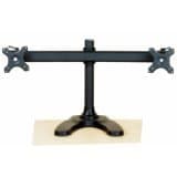 Dual Monitor Stand Free Standing Curved Arm