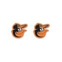 EARRINGS. BALTIMORE ORIOLES BIRD IN CAP POST EARRINGS