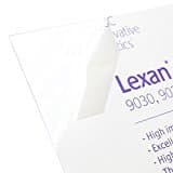 Lexan Sheet - Polycarbonate - .030" - 1/32" Thick, Clear, 12" x 24" Nominal (Genuine LEXAN Brand)