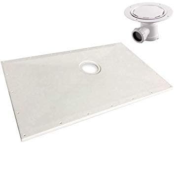 Vinyl Wetroom Tray and Waste Kit 1300 x 820mm