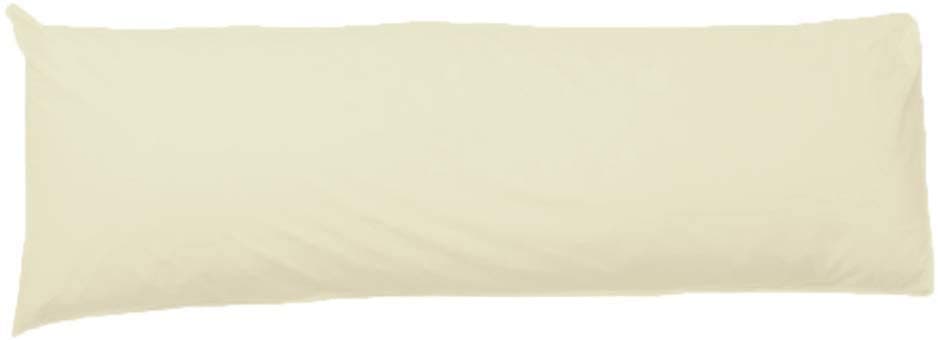 Ridas Bolster Pillowcases 100% Polycotton Blend product 4.6 Feet (54"), Cream