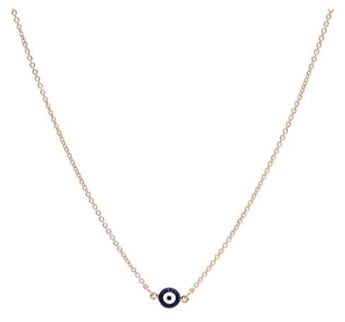MISS RIGHT Dainty Gold Evil Eye Ojo Charm Pendant Necklace for Women Men Girls (36 Ratings - 4.2 Points)