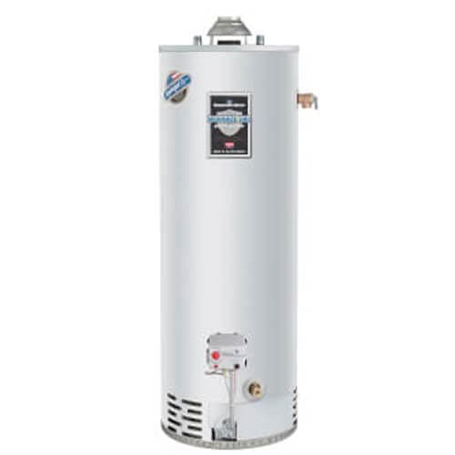 Bradford White 50 Gallon - 40,000 BTU Defender Safety System High Efficiency Residential Atmospheric Water Heater with top T&P Valve (NG)
