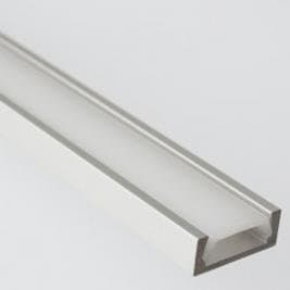 Aluminium Profile Micro-Aluminium anodised Cover with Clear incl.klarer Cover L = 1 M Aluminium Profile extra Strong Ausführung.Die to cover is not Cheap chinese Einklippsen (Replica)