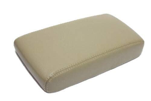 Fits 2005-2012 Nissan Pathfinder Real Beige Leather Center Console Lid Armrest Cover Cover (Skin Only)