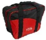 EPCO BuyBocceBalls Listing - 2 ball (with shoes) Aurora Soft Pack Bowling (Candlepin or Duckpin) Ball Bag - Black & Red