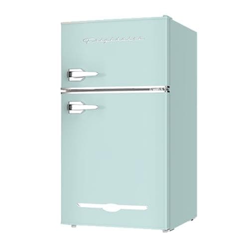 Frigidaire EFR840-MINT 3.2 Cu Ft Mint 2 Door Retro Bar Fridge with Side Bottle Opener