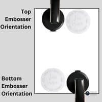 Library Book Embosser Seal Stamp Personalized Customized 1 x 5/8" (Open Book)