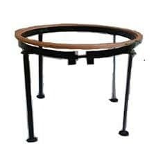 Jazz Fashions Aari Work Stand/ Embroidery Frame Stand With Wooden Hoop - 16"" Inch - Black