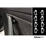 Nikola Pro Tesla Model 3 Door Exit Decal Set (White)