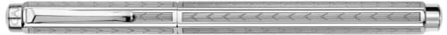 Caran d' Ache Chevron Ecridor Rhodium Rollerball Pen, Chevron, Large Engraving Space (0838.296)
