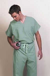 6544834 Scrub Top Unisex 1 Pkt V-Neck Sage XL sold indivdually sold as Individually Pt# 78750-XL by Fashion Seal