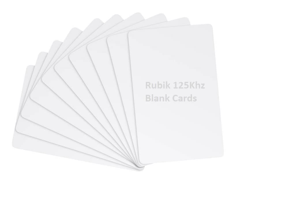 Rubik 10pcs Blank ID-125Khz RFID Key Cards for RFID Reader/Writer (ID-125KHz 10 Cards)