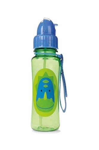 Skip Hop Toddler Sippy Cup - Zoo Steel Straw Bottle, Dino