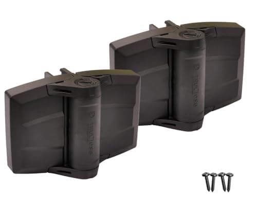 TCHDMA1S3BT TruClose Multi-Adjust Heavy Duty Gate Hinges, Self-Closing, 3-Way Adjustable, for Vinyl and Composite Square Post Gates up to 154 lbs Black, 2 Count