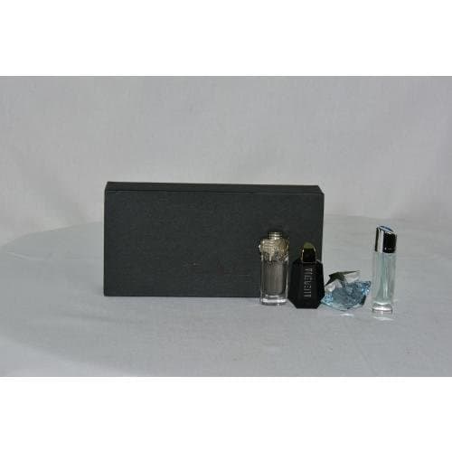 THIERRY MUGLER VARIETY by Thierry Mugler Gift Set for WOMEN: 4 PIECE MINI VARIETY SET WITH ANGEL & ALIEN & ANGEL INNOCENT & THIERRY MUGLER WOMANITY AND ALL ARE EAU DE PARFUM .17 OZ