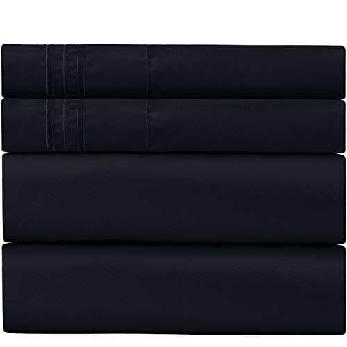 Full Size Sheet Sets - 2 Pillow Cases, Flat and Deep Pocket Fitted Sheet - Extra Soft Breathable & Hypoallergenic - Sheets Full Bedding Set - Wrinkle and Fade Resistant (Full, Royal Blue)