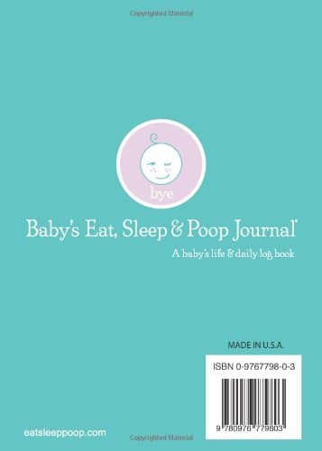 Baby's Eat, Sleep & Poop Journal, Log Book (Aqua)