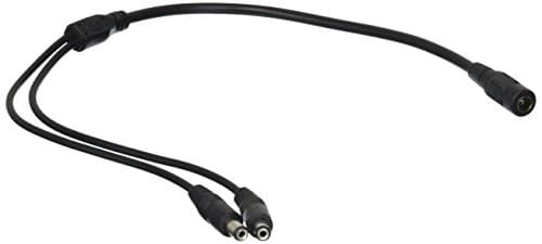 uxcell 5.5x2.1mm 1 Female to 2 Male 2 Channel DC Power Splitter Cable for CCTV Camera