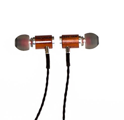 ROCK JAW ME-PA-F-003 V2 ARCANA v2 In-Ear Headphones, Silver and Wood