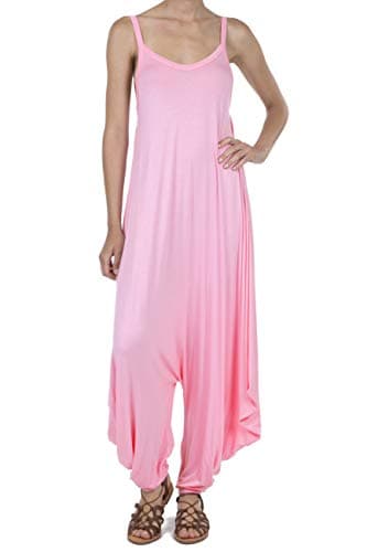 Women's Casual V-Neck Sleeveless Loose Harem Romper Jumpsuits