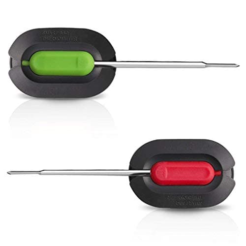 Digital Meat Thermometer for Grilling, Wireless Bluetooth BBQ Thermometer with 4 Stainless Steel Probes, Alarm Monitor Cooking Thermometer for Smoker Barbecue Oven Kitchen, Support iOS & Android