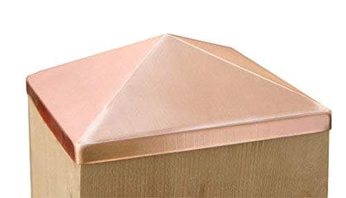 8x8 Solid Copper Post Point Cap