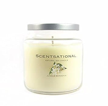 Scentsational Soaps & Candles Jungle Gardenia Natural Soy Candle w/Lid 19 Oz