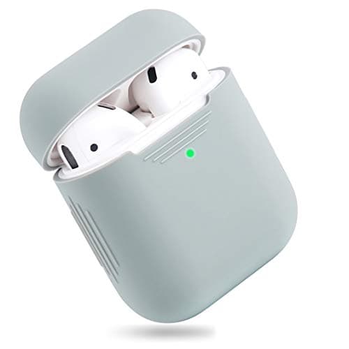 EYEKOP AirPods Case, Premium Ultra-Thin Soft Skin Cover Compatible with Apple AirPods 2 & 1 - Grey