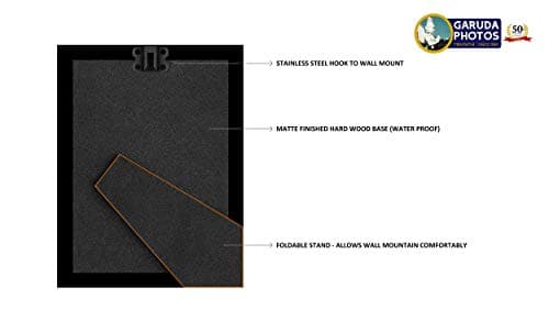 Garuda Photos - Sri Sri Sri Raghavendra Swamy Photo Frame (Ragavendra Swami) (Small 9 X 7 Inch)