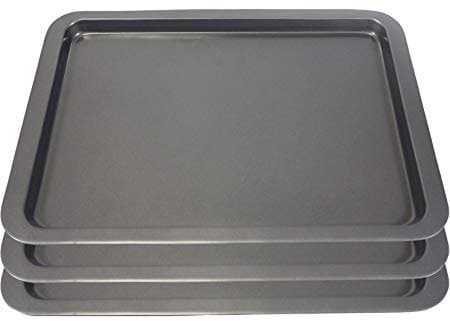Triple Pack - Everyday Baking Enjoy Baking 33cm Tray Tin Carbon Steel, Easy-Clean, Non-Stick Coating