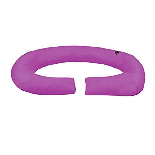 COOZLY C Shaped Pregnancy Pillow | Maternity Pillow|100% Cotton Removable Covers | Premium PregnoCare Fibres | Pregnancy Sleeping Pillow (01 Standard, Purple)
