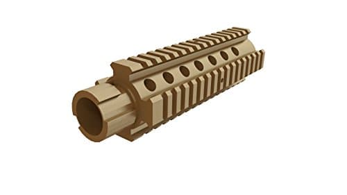 Toy M4 Barrel Extension for Nerf Models with an Interchangeable Barrel Compatible with N-Strike Stryfe Longshot Mediator Recon and More! - (Not an Official Nerf Product) (Brown)