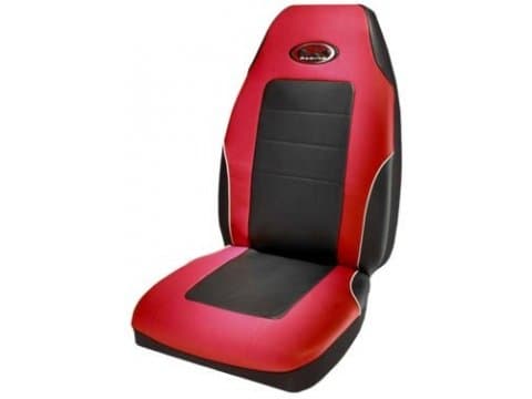 SeatCovers4Less - PLC-6552R04 - R Racing Stage III Vinyl Universal Bucket Seat Cover - Red