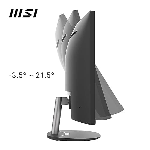 MSI PRO MP341CQ 34-Inch Full HD Computer Monitor - Professional Curved LED Monitor with 100Hz Refresh Rate, Anti-Glare & Anti-Flicker Technology PC Monitor for Desktop, VESA Mount (Black)