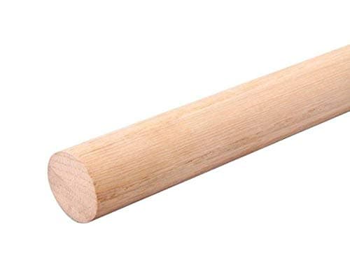 1 x Beech Dowel Smooth Wood Rod Pegs - 300mm Length, 16mm Diameter