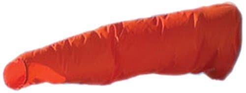 Safety Flag WS10 10 by 36 Wind Sock Vinyl, Red/Orange