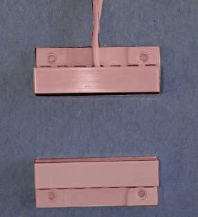 Flange Mount Contact And Magnet With Center Leads Brown - 10 Pack