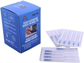 Dry Needles Physiotherapy Acupuncture Needles Tube Pack 100 Pcs Box Single Use (.25X.25Mm/ 1 Inch)