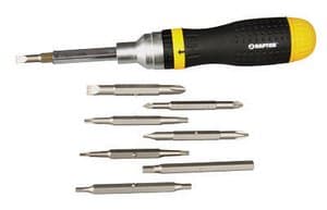 Raptor Tools RAP16013 Professional Grade 19 in 1 Ratcheting Screwdriver, NA