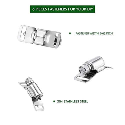 Ripeng Stainless Steel Large Hose Clamps, Worm Drive, Adjustable for Intercooler, Pipe, Plumbing, Tube and Fuel Line(34.5 Feet,9 Pcs)